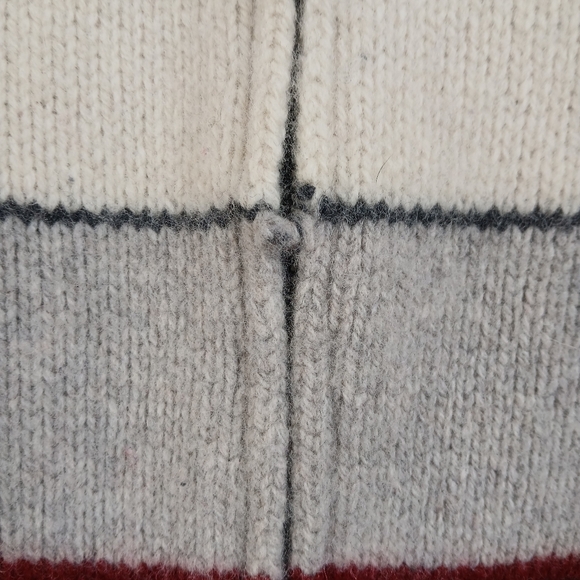 Hudson's Bay Canada Olympic Cowichan Zip Sweater - Unisex Large, 21" PTP - Picture 15 of 15